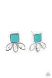 Hill Country Blossoms-Blue Post Earring-Paparazzi Accessories.