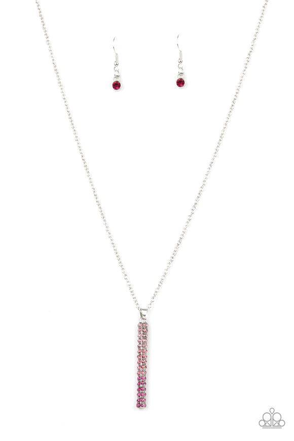 Tower Of Transcendence-Pink Necklace-Paparazzi Accessories