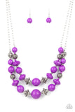 Upscale Chic-Purple Necklace-Paparazzi Accessories