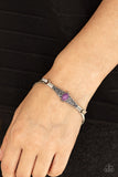 Stone Scrolls-Purple Hinge Bracelet-Paparazzi Accessories