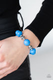 Day Trip Discovery-Blue Stretch Bracelet-Paparazzi Accessories