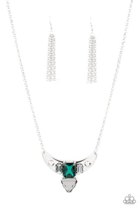 You the TALISMAN!-Green Necklace-Paparazzi Accessories