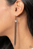 Always In Motion-Black Earring-Paparazzi Accessories