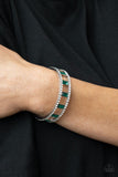 Industrial Icing-Green Cuff Bracelet-Paparazzi Accessories