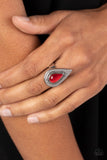 Earthy Glow-Red Ring-Paparazzi Accessories