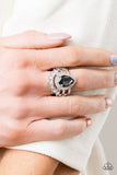 Elegantly Cosmopolitan-Silver Ring-Paparazzi Accessories