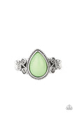 Dreamy Droplets-Green Ring-Paparazzi Accessories