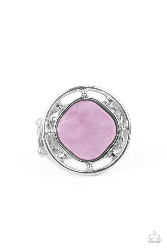 Encompassing Pearlescence-Purple Ring-Paparazzi Accessories