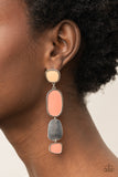 All Out Allure-Orange Post Earring-Paparazzi Accessories