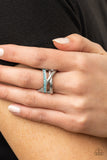 Forever Flawless-Blue Ring-Paparazzi Accessories