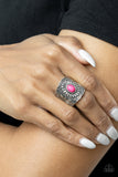 Exquisitely Ornamental-Pink Ring-Paparazzi Accessories