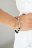 Grounded in Grit-Black Urban Bracelet-Paparazzi Accessories.