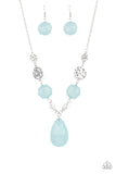 DEW What You Wanna DEW-Blue Necklace-Paparazzi Accessories