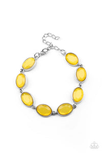Smooth Move-Yellow Clasp Bracelet-Paparazzi Accessories