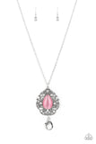 Bewitched Beam-Pink Lanyard Necklace-Paparazzi Accessories