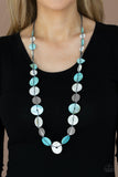 Seashore Spa-Blue Necklace-Paparazzi Accessories