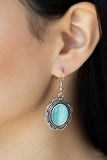 Garden Party Perfection-Blue Earring-Paparazzi Accessories