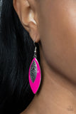 Venetian Vanity-Pink Earring-Paparazzi Accessories