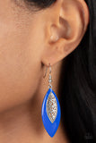 Venetian Vanity-Blue Earring-Paparazzi Accessories