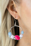 Beautifully Bubblicious-Multi Earring-Pink-Paparazzi Accessories