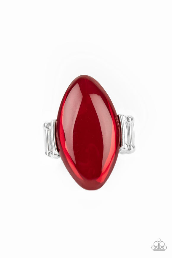 Opal Odyssey-Red Ring-Paparazzi Accessories