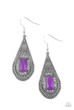Deco Dreaming-Purple Earring-Paparazzi Accessories