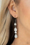 Raise Your Glass to Glamorous-Black Earring-Paparazzi Accessories