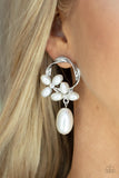 Elegant Expo-White Earring-Paparazzi Accessories