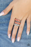 Mojave Monument-Orange Ring-Paparazzi Accessories