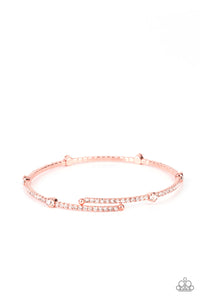 Upgraded Glamour-Copper Coil Bracelet-Paparazzi Accessories