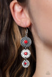 Totem Temptress-Red Earring-Paparazzi Accessories