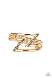 5th Avenue Flash-Gold Ring-Paparazzi Accessories.