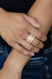 Exclusive Elegance-Gold Ring-Paparazzi Accessories