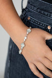 Storybook Beam-White Clasp Bracelet-Paparazzi Accessories