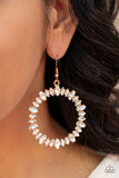 Glowing Reviews-Gold Earring-Paparazzi Accessories