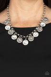 Spot On Sparkle-White Necklace-Paparazzi Accessories