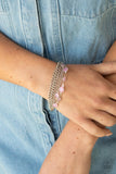 Glossy Goddess-Pink Clasp Bracelet-Paparazzi Accessories