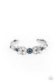 Regal Reminiscence-Blue Cuff Bracelet-Paparazzi Accessories
