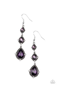 Prague Princess-Purple Earring-Paparazzi Accessories