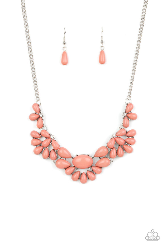 Secret GARDENISTA-Pink Necklace-Paparazzi Accessories