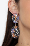 Flaky Fashion-Orange Post Earring-Paparazzi Accessories