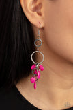Sandcastle Sunset-Pink Earring-Paparazzi Accessories