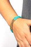 BEAD Bold-Blue Urban Bracelet-Seed Bead-Paparazzi Accessories
