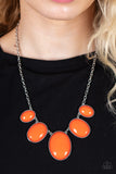 Vivacious Vanity-Orange Necklace-Paparazzi Accessories