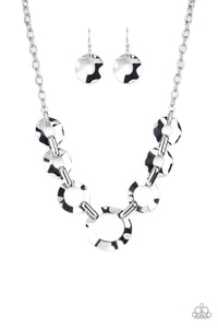 Mechanical Masterpiece-Silver Necklace-Paparazzi Accessories