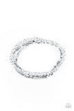 Just a Spritz-Silver Stretch Bracelet-Paparazzi Accessories