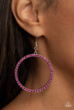 Head-Turning Halo-Pink Earring-Paparazzi Accessories