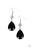 Smile For the Camera-Black Earring-Paparazzi Accessories