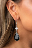 Smile For the Camera-Black Earring-Paparazzi Accessories