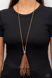 A Clean Sweep-Brown Necklace-Paparazzi Accessories
